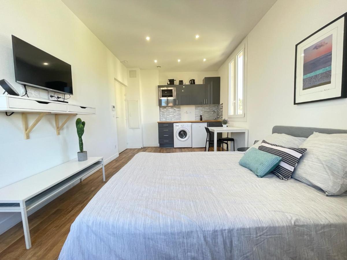 Nice Renting - Cambrai02 - Studio Beach Sea View - Ac - Promenade Des Anglais Luaran gambar