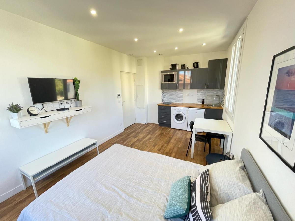 Nice Renting - Cambrai02 - Studio Beach Sea View - Ac - Promenade Des Anglais Luaran gambar
